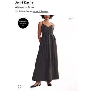 NWT Jenni Kayne Alyssandra Charcoal Maxi Dress L